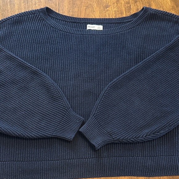 Hollister Navy Crew Neck Sweater - Picture 4 of 5